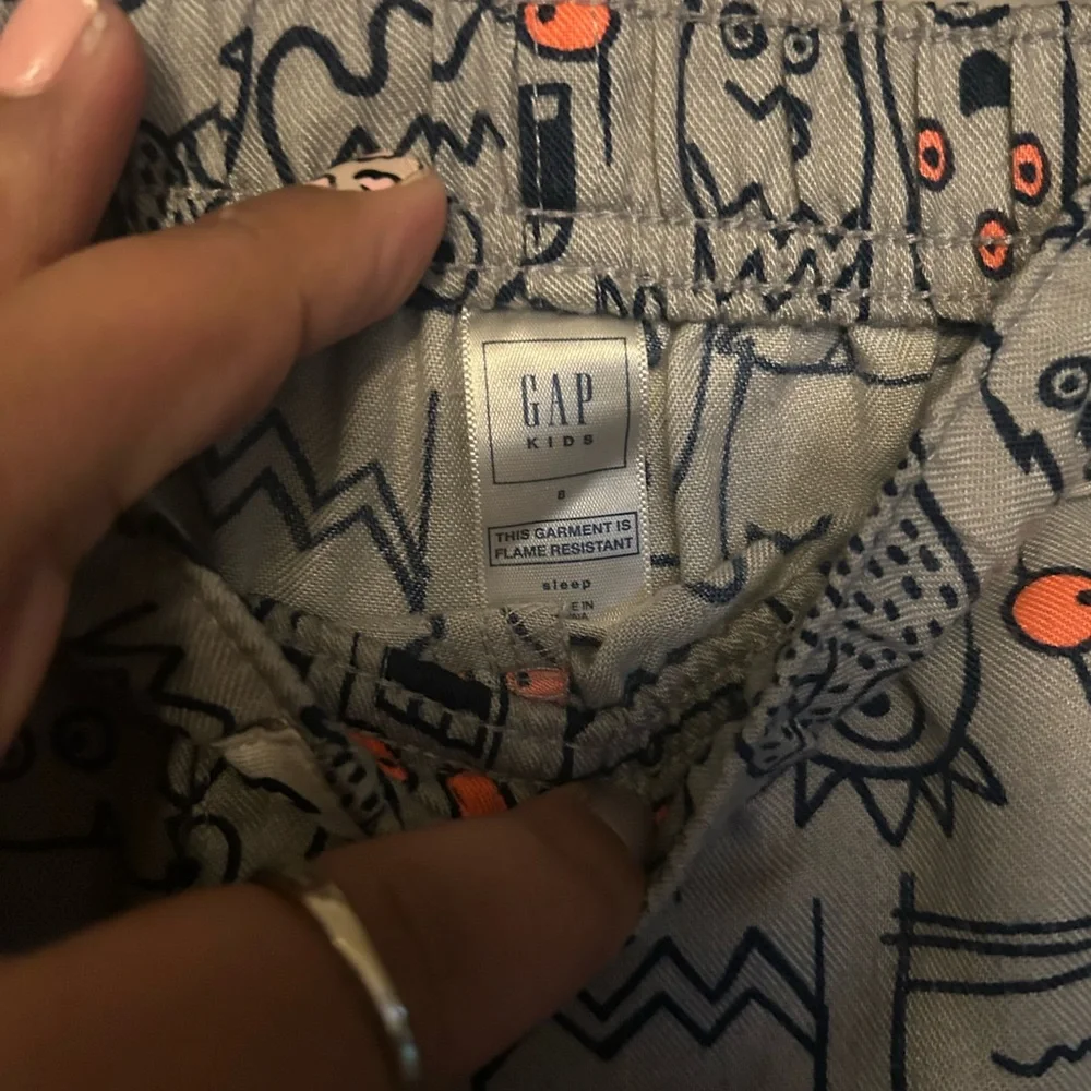 Gap Kids Pajama Pants - gray with monster print